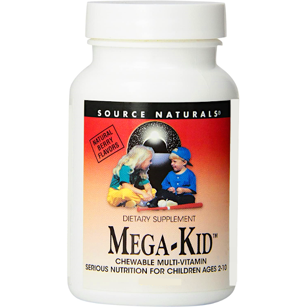 Source Naturals Mega-Kid Multivitamin 60 Chewables