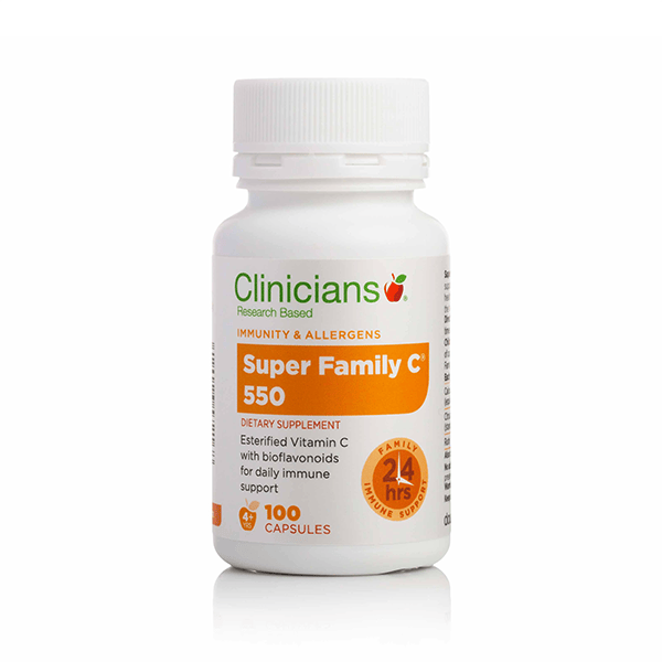 Clinicians Super Family C 550 100 Capsules