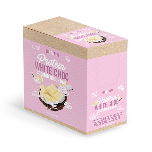 Vitawerx White Choc Bar 100g Box of 12