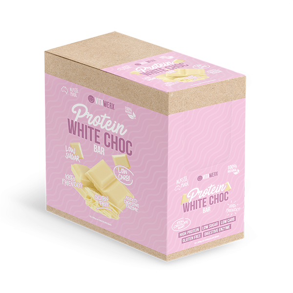 Vitawerx White Choc Bar 100g Box of 12