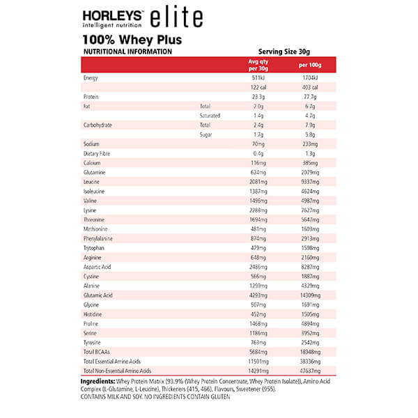 Horleys 100% Whey Plus 1kg