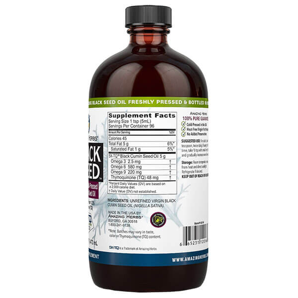 Amazing Herbs Black Seed Oil Premium 473ml