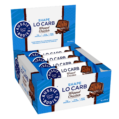 Aussie Bodies Shape Lo Carb Whipped Bars 50g x12