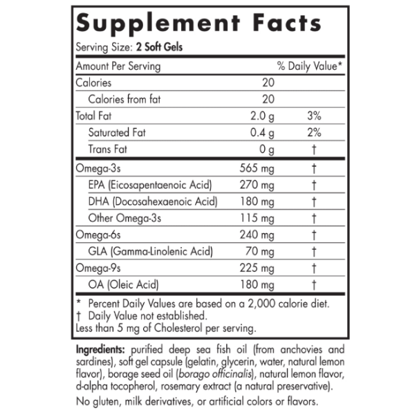 Nordic Naturals Complete Omega 180 Softgels