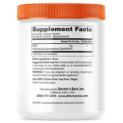 Doctor's Best MSM Powder 250g