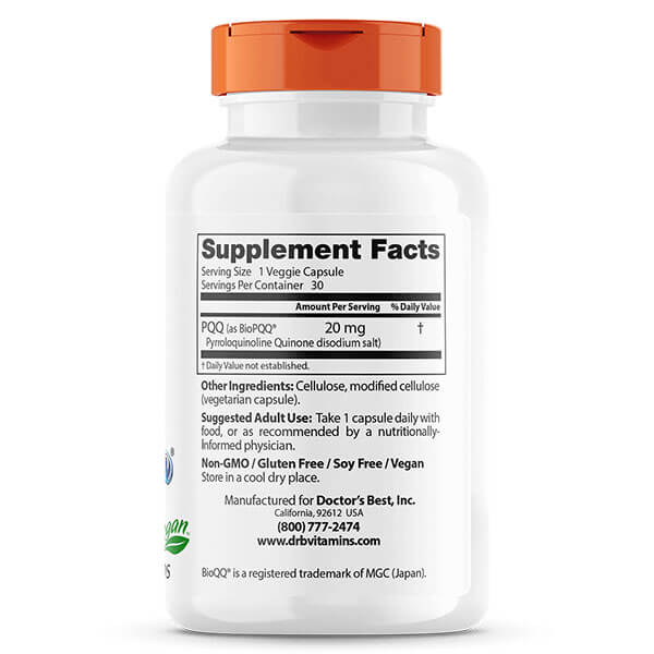 Doctor's Best PQQ 30 Veggie Caps