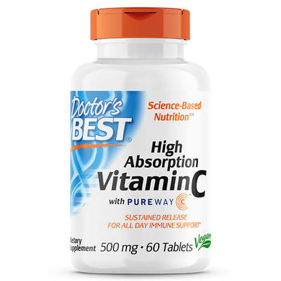 Doctor's Best Sustained Release Vitamin C with PureWay-C 500mg 60 Tabs