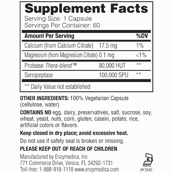 Enzymedica Serra Gold 120 Caps