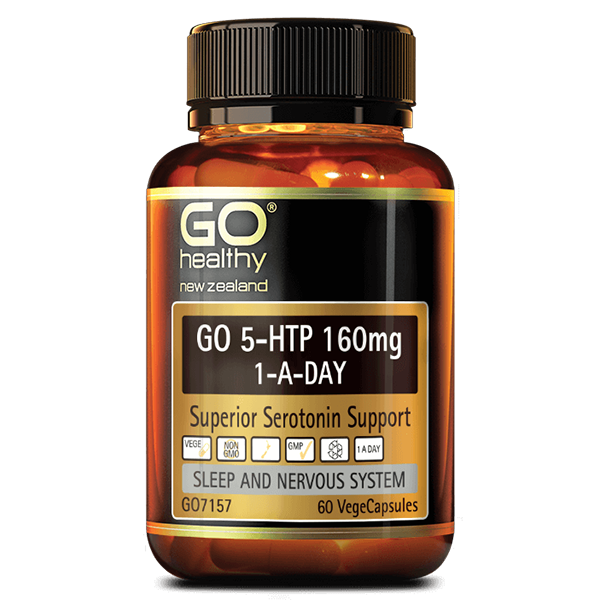 Go Healthy Go 5-HTP 160mg 1-A-Day 60 Veggie Caps