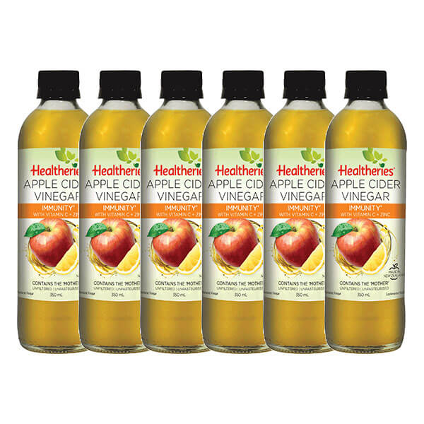 Healtheries Apple Cider Vinegar Immunity 350ml x6 (6x Bottles)