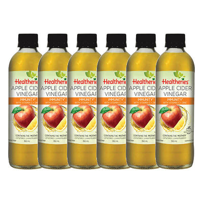Healtheries Apple Cider Vinegar Immunity 350ml x6 (6x Bottles)