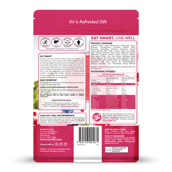 Morlife Berry Clean Liv'a Detox 200g