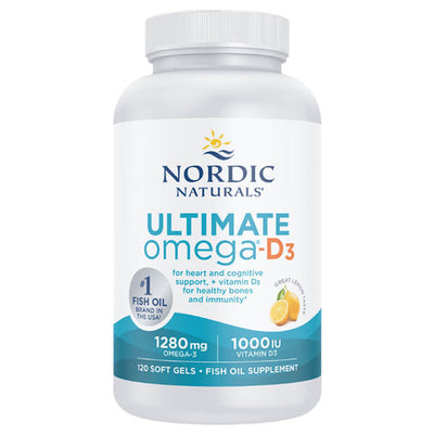 Nordic Naturals Ultimate Omega D3 120 Softgels