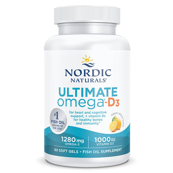 Nordic Naturals Ultimate Omega D3 60 Softgels