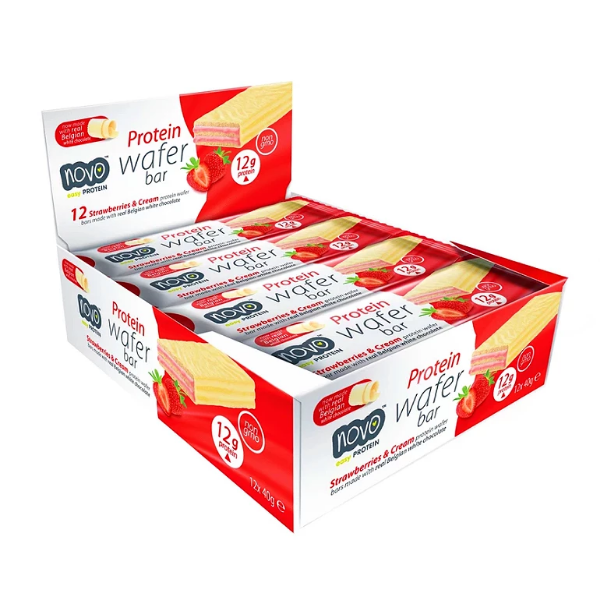 Novo Protein Wafer Bars 40g x12