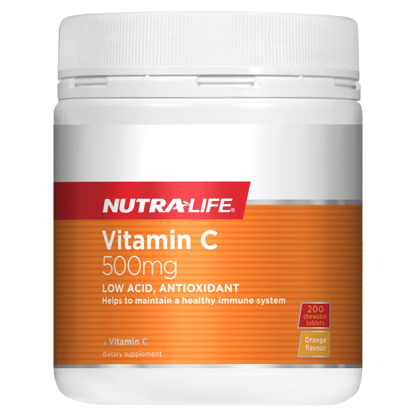 Nutralife Vitamin C 500mg 200 Chewables