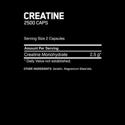 Optimum Nutrition Creatine 2500 100 Caps