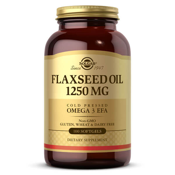 Solgar Flaxseed Oil 1250mg 100 Softgels