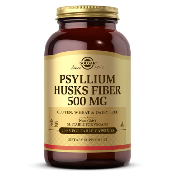 Solgar Psyllium Husks Fibre 500mg 200 Caps
