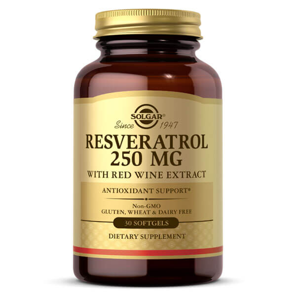 Solgar Resveratrol 250mg 30 Softgels