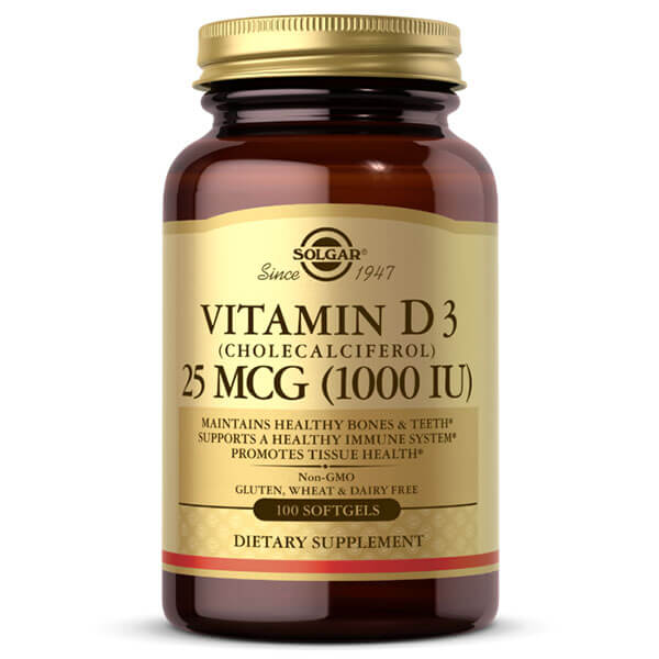 Solgar Vitamin D3 1000iu 100 Softgels