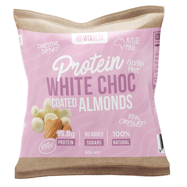 Vitawerx Protein White Chocolate Coated Nuts 60g x10