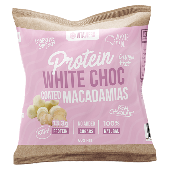 Vitawerx Protein White Chocolate Coated Nuts 60g x10